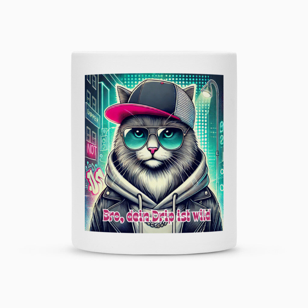 Bro Tasse dein Drip, klasse Geschenk für Freunde, Katzen Tasse, Katzenmotiv