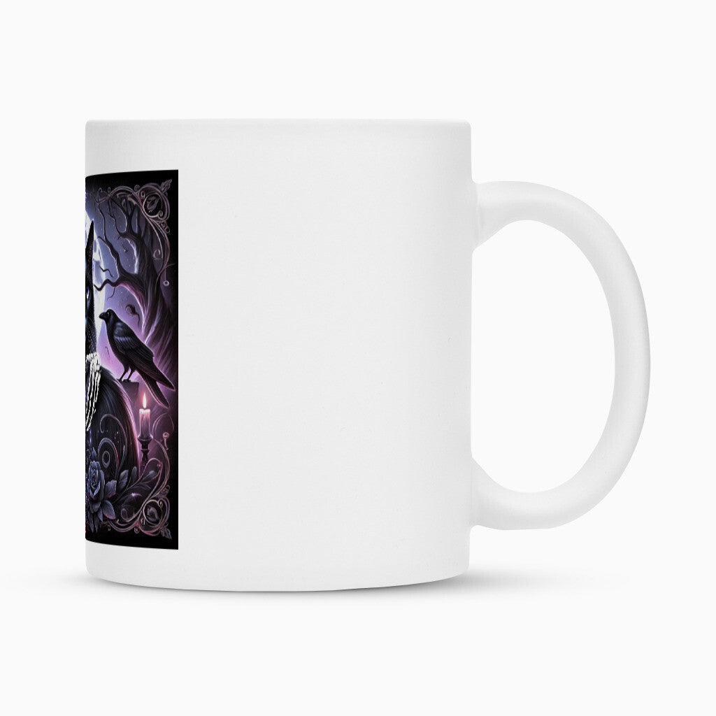 für alle Katzenfans die Gothic lieben, dunkles Katzen Gothic Motiv, tolles Geschenk