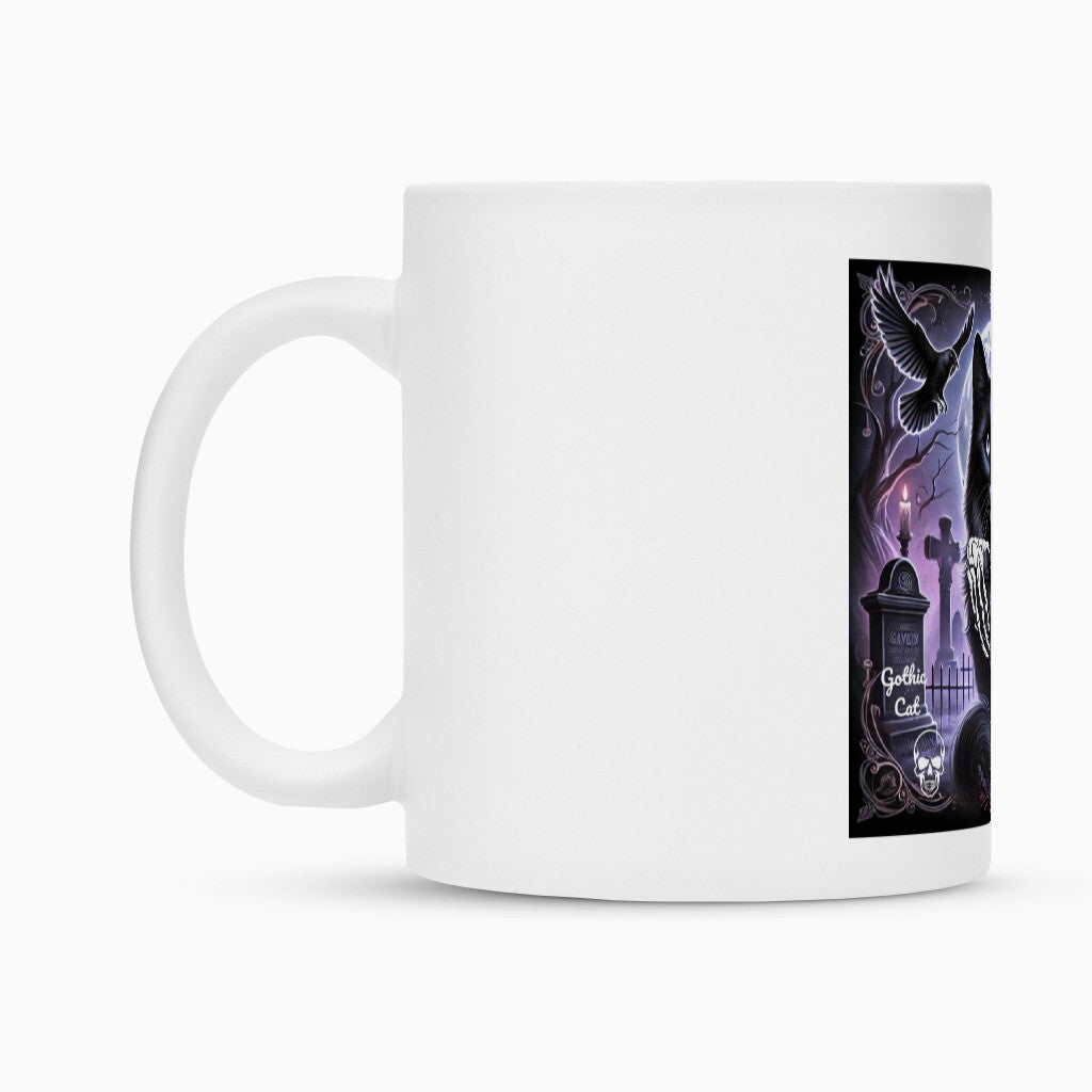 für alle Katzenfans die Gothic lieben, dunkles Katzen Gothic Motiv, tolles Geschenk