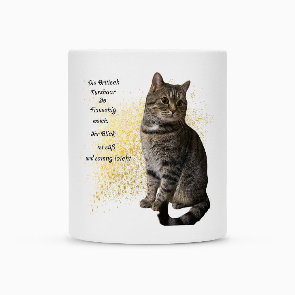 Britisch Kurzhaar Katzen Tasse, niedliches Geschenk, für Kaffee oder Tee.