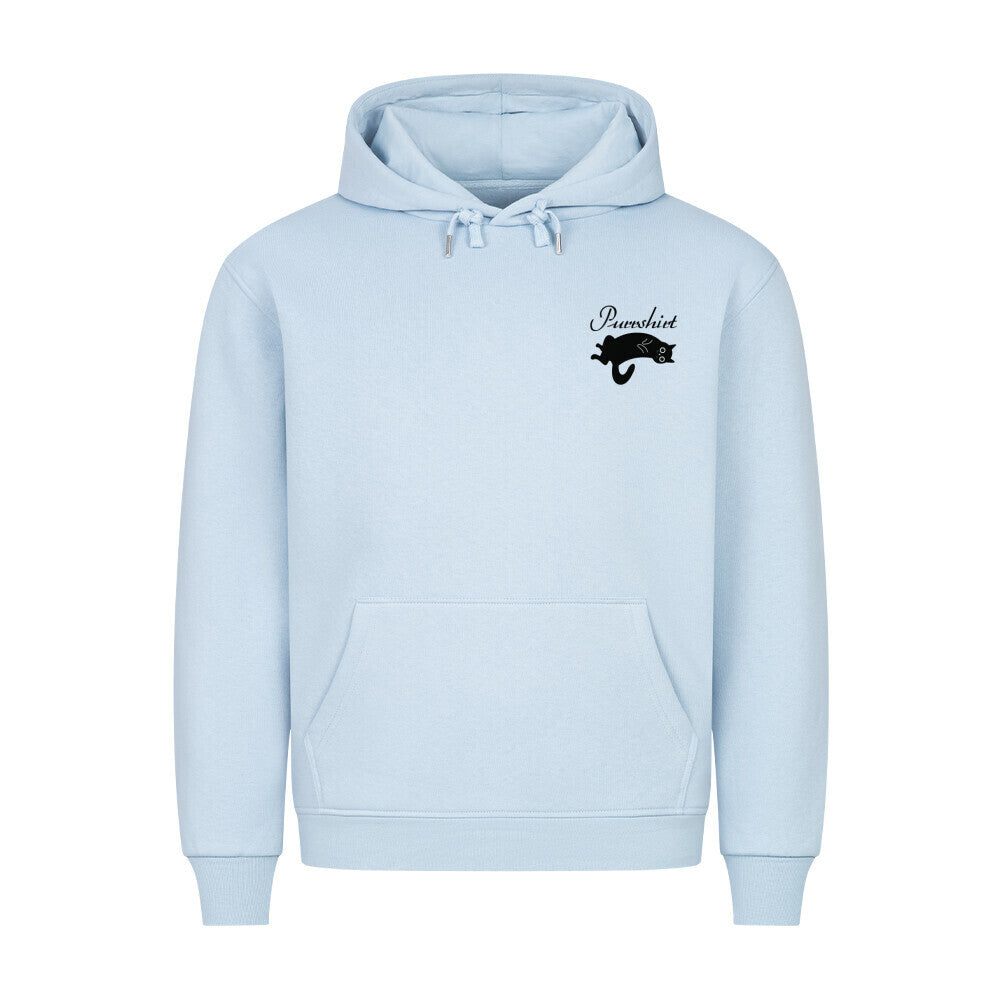 Hoodie mit Schriftzug Purrshirt– Geschenk für Katzenfreunde, blau