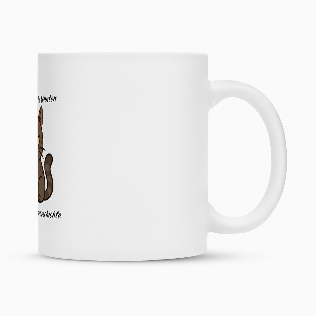 Die Morgenmuffel  Katzen Tasse, perfektes Geschenk für alle Nachtschwärmer, Katzentasse