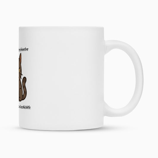 Die Morgenmuffel  Katzen Tasse, perfektes Geschenk für alle Nachtschwärmer, Katzentasse