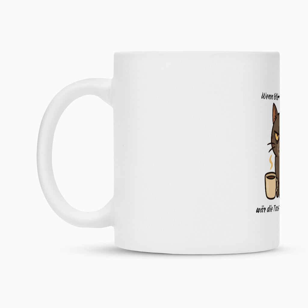 Die Morgenmuffel  Katzen Tasse, perfektes Geschenk für alle Nachtschwärmer, Katzentasse