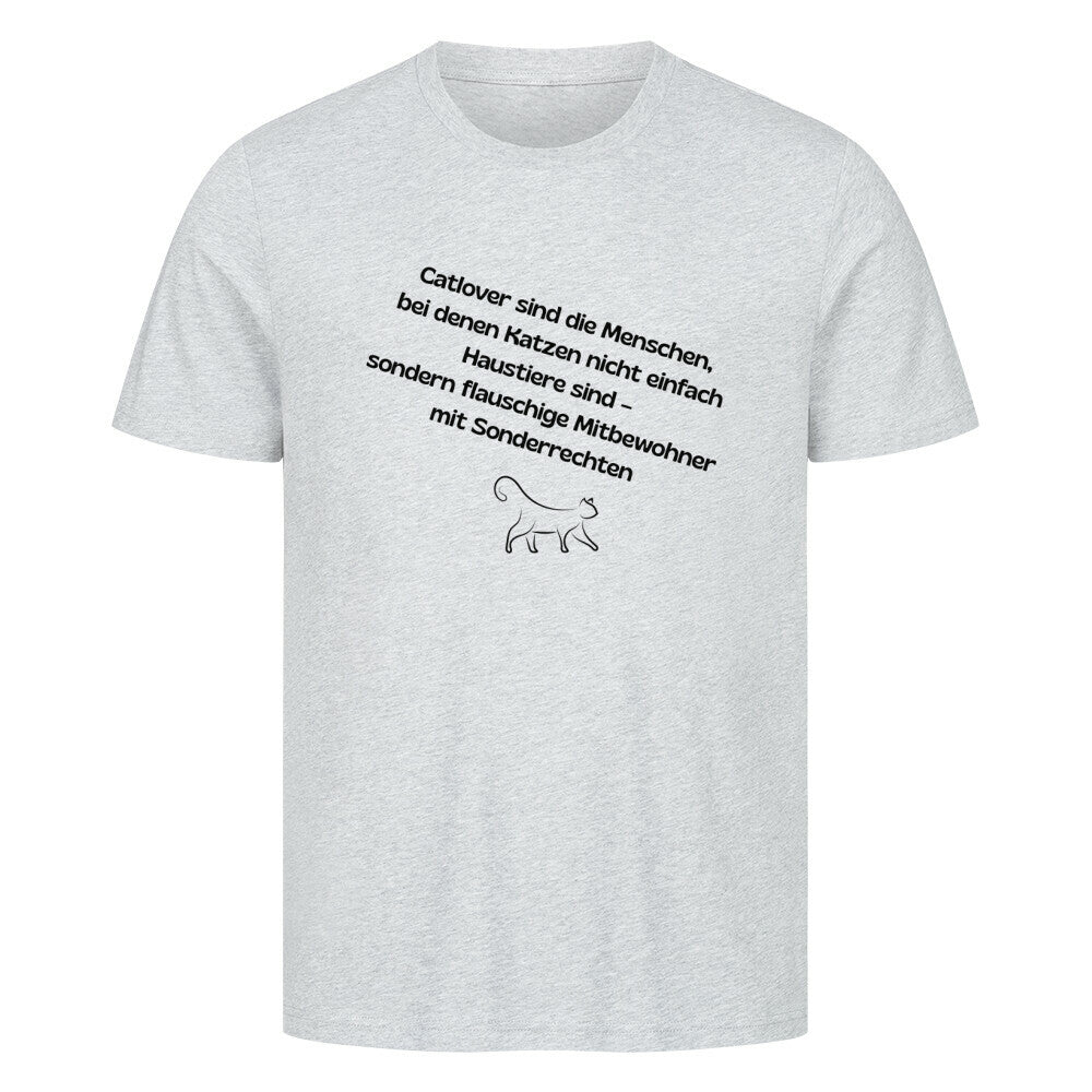 Calover T-Shirt in grau,  mit Spruch und Katzenmotiv, Katzendesign, Lustiger Katzenspruch