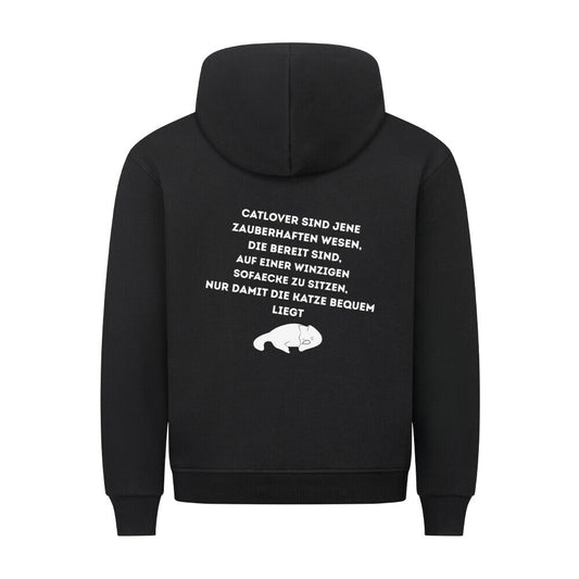 Catlover  sind Zauberhafte Wesen, Hoodie in schwarz, für Katzenfans,  Lustiger Katzenspruch für Katzefreunde