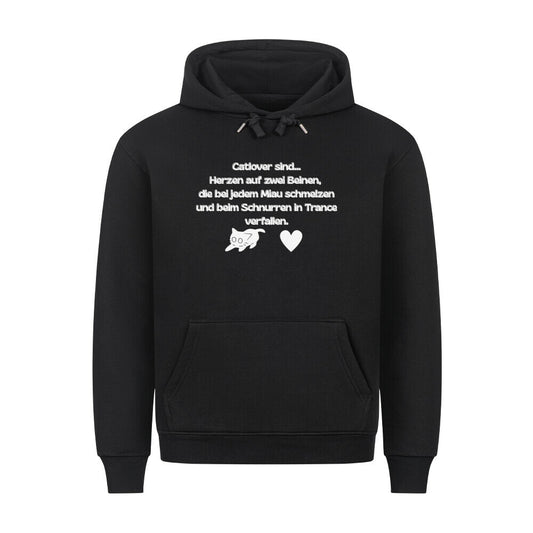 Catlover  sind.. Hoodie in schwarz, für Katzenfreunde,  Lustiger Katzenspruch,
