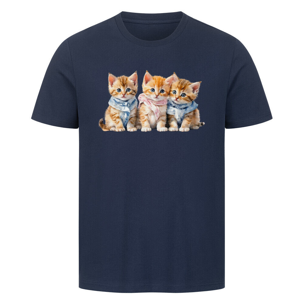 sweet Kitty T-Shirt in blau, Katzendesign, Katzenfreunde, Katze