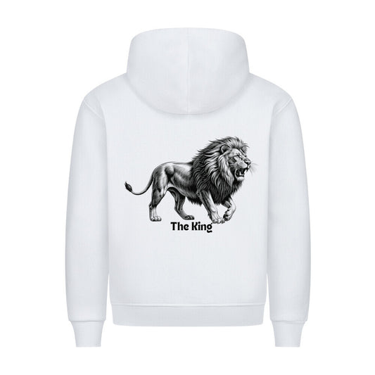 The King Hoodie in weiß, Löwe, wild Katze,