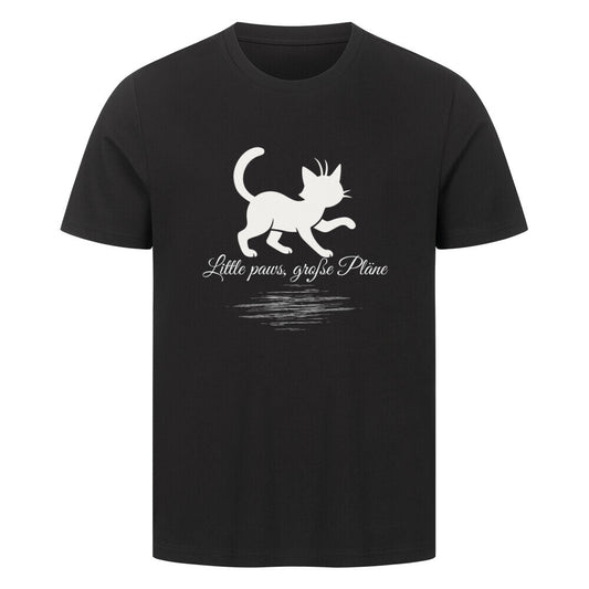 T-Shirt mit Katzenmotiv und Spruch in Schwarz, für Katzen-Fans, ideal als Geschenk