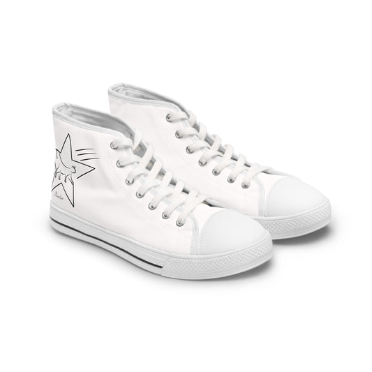 Stylish Women's High Top Sneakers, Casual Footwear, Trendy Sneakers for Everyday Wear, Perfect Gift for Teens & Fashion Lovers